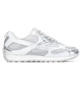per donna 14500304-PLATA Sneakers 145003 argento (37), Basso, Stringhe, Casual
