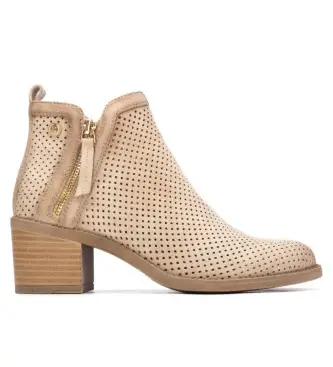 per donna 14503502-BEIGE Stivaletti beige 145035 (37), 3 a 5cm, Cerniera, Casual