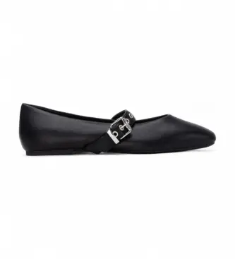 per donna 14511805-NEGRO Ballerine 145118 nere (35), Nero, Basso, Fibbia, Casual Pelle