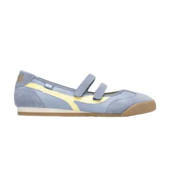per donna 14522003-CELESTE Ballerine blu 145220 (37), Basso, Velcro, Casual