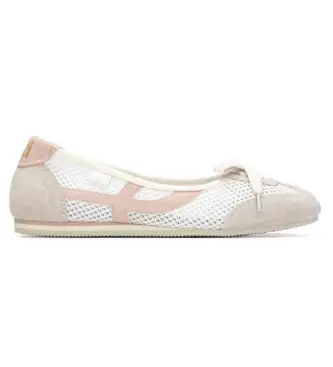 per donna 14522608-HIELO Ballerine 145226 bianche (37), Bianco, Tessuto, Basso, Nessuno, Casual