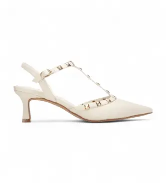 per donna 14531301-HIELO Scarpe 145313 bianco sporco (37), Beige, 5 a 8cm, Fibbia, Casual