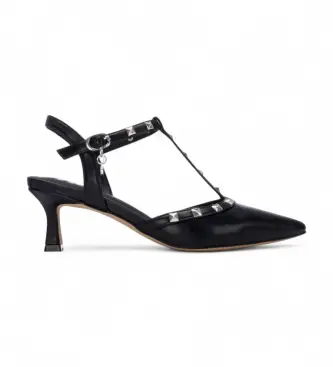 per donna 14531302-NEGRO Scarpe 145313 nere (37), Nero, 5 a 8cm, Fibbia, Casual Pelle