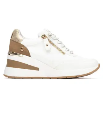 per donna 14544902-BLANCO Sneakers 145449 bianche (37), Bianco, 5 a 8cm, Cerniera, Casual Pelle