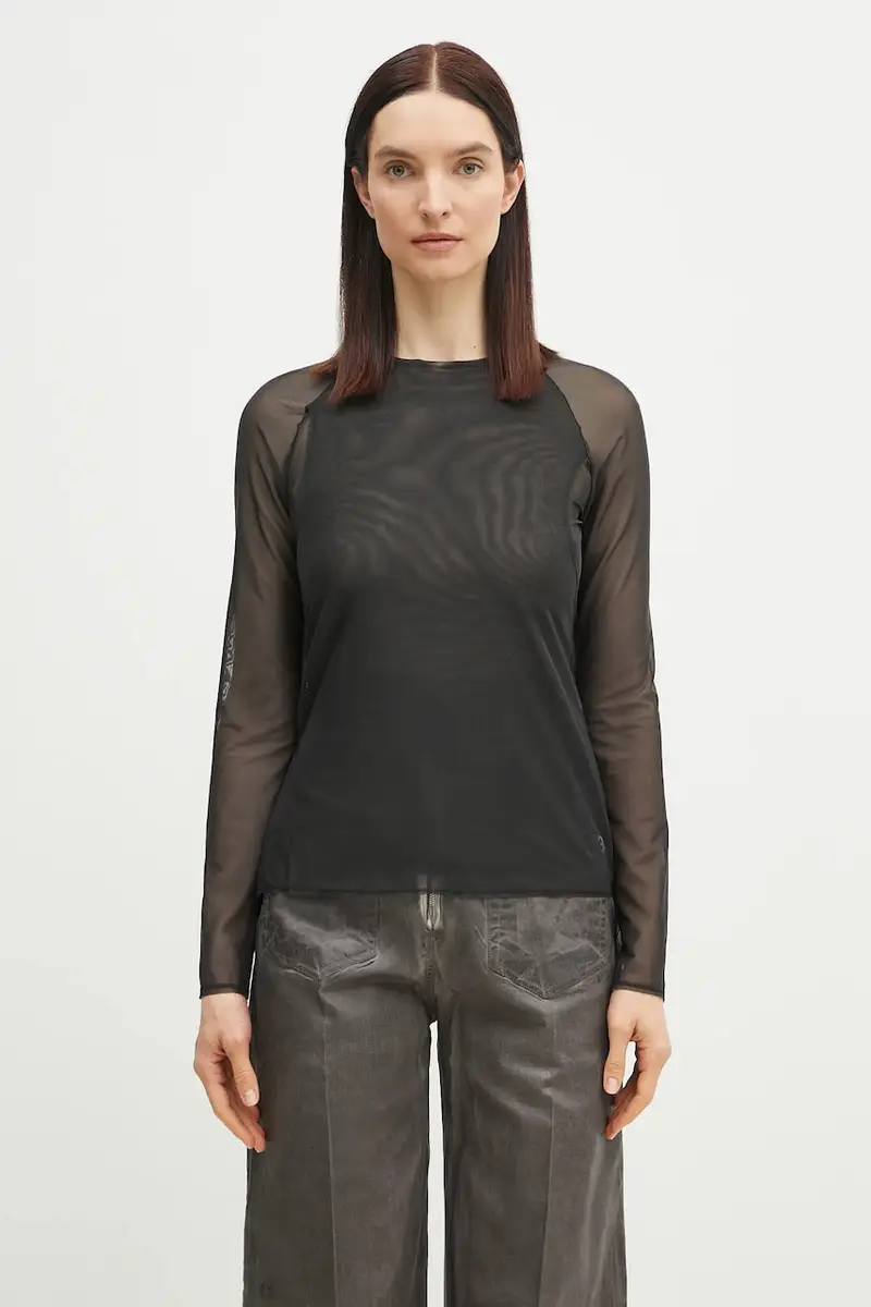 camicetta Mesh Fitted Tee donna colore nero JD1455