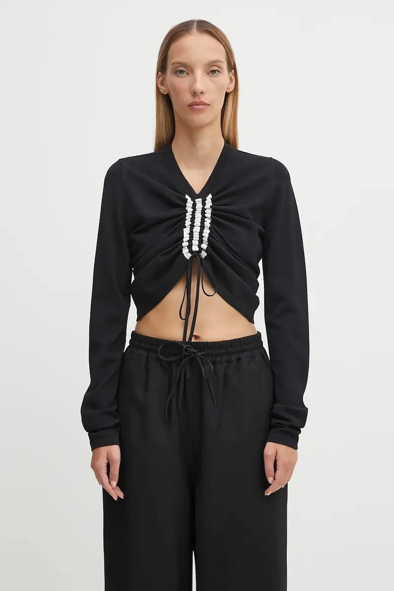 camicia a maniche lunghe Fitted Cinch colore nero KB3692