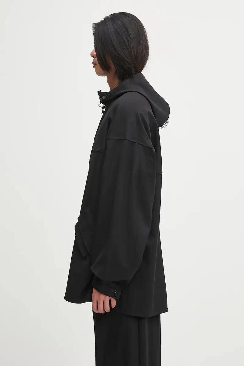 camicia con lana Refined Wool colore nero JX7276 miniatura 2