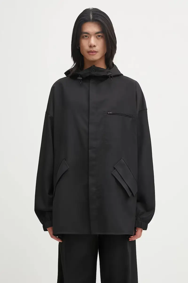 camicia con lana Refined Wool colore nero JX7276