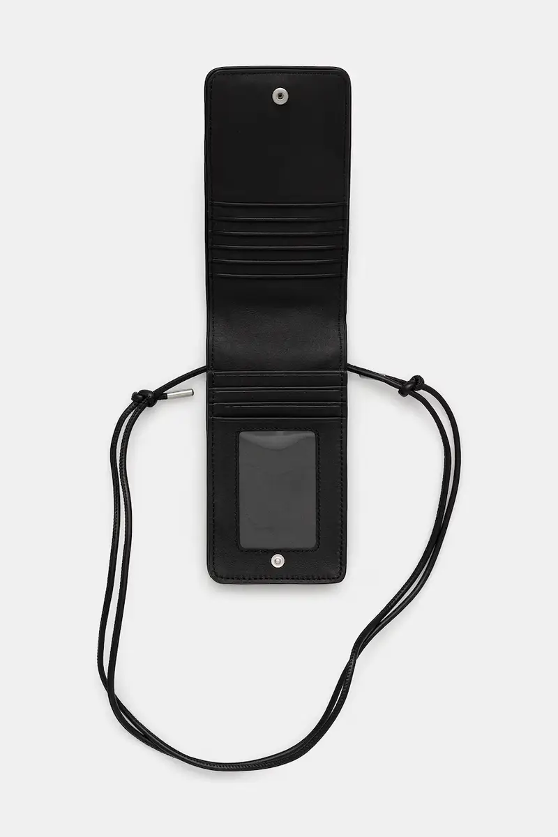 custodia per cellulare in pelle Phone Case colore nero KA4321 miniatura 2