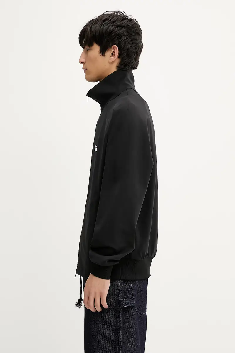 felpa 3S Tracktop uomo colore nero con applicazione JF0668 miniatura 2