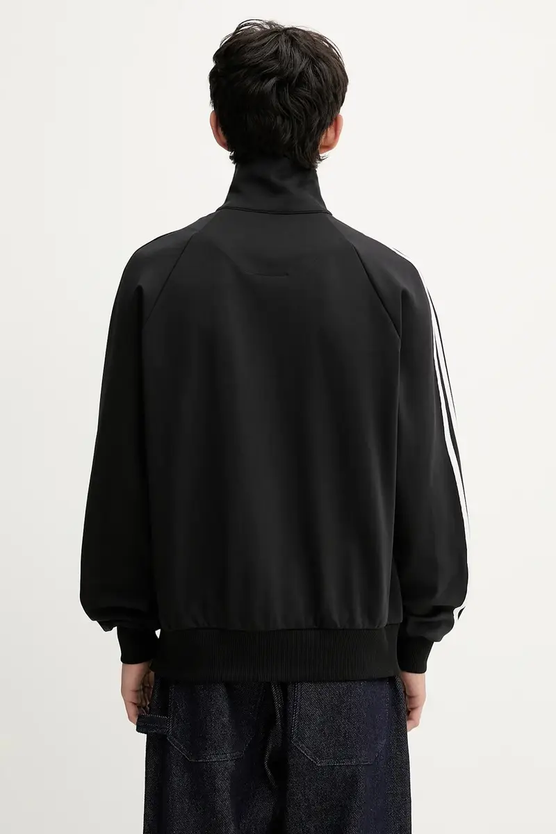 felpa 3S Tracktop uomo colore nero con applicazione JF0668 miniatura 3