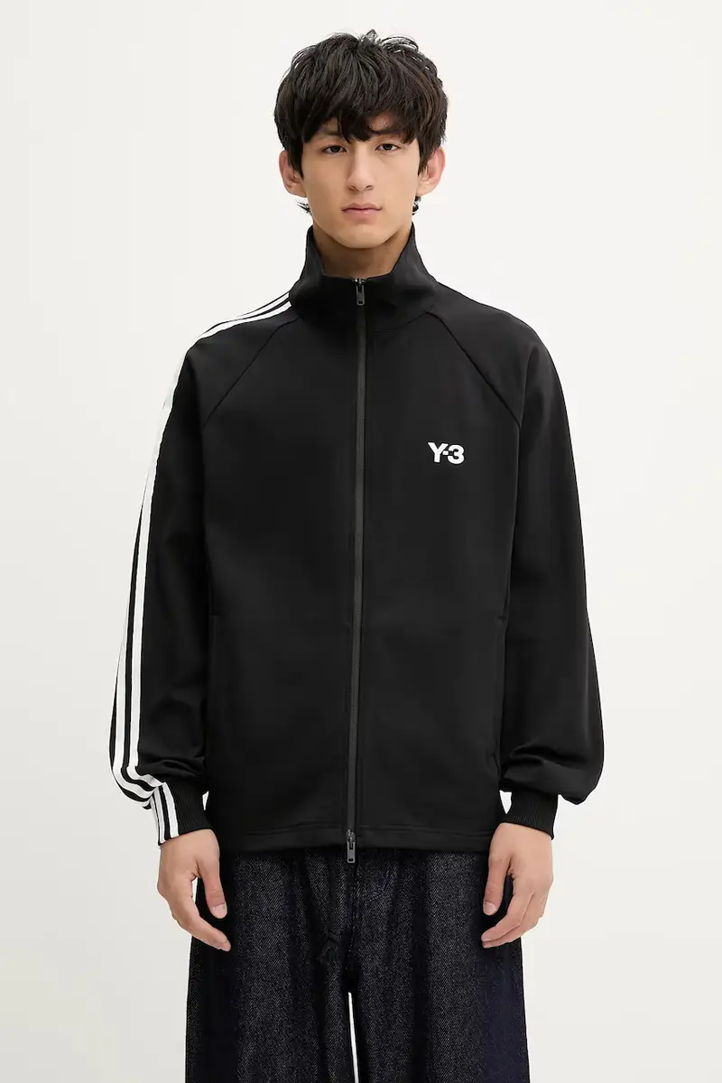 felpa 3S Tracktop uomo colore nero con applicazione JF0668