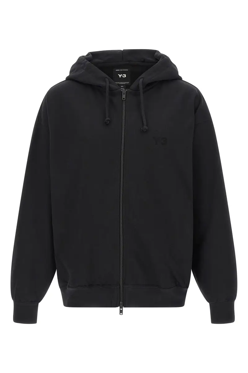 Felpa Con Cappuccio Y-3 Brushed Terry Zip Nero