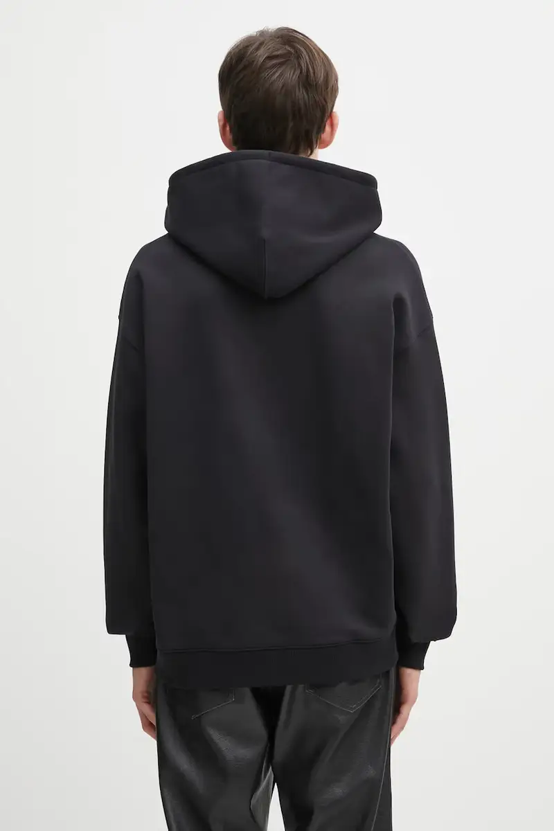 felpa in cotone x Neighborhood Graphic uomo colore nero con cappuccio JW7004 miniatura 3