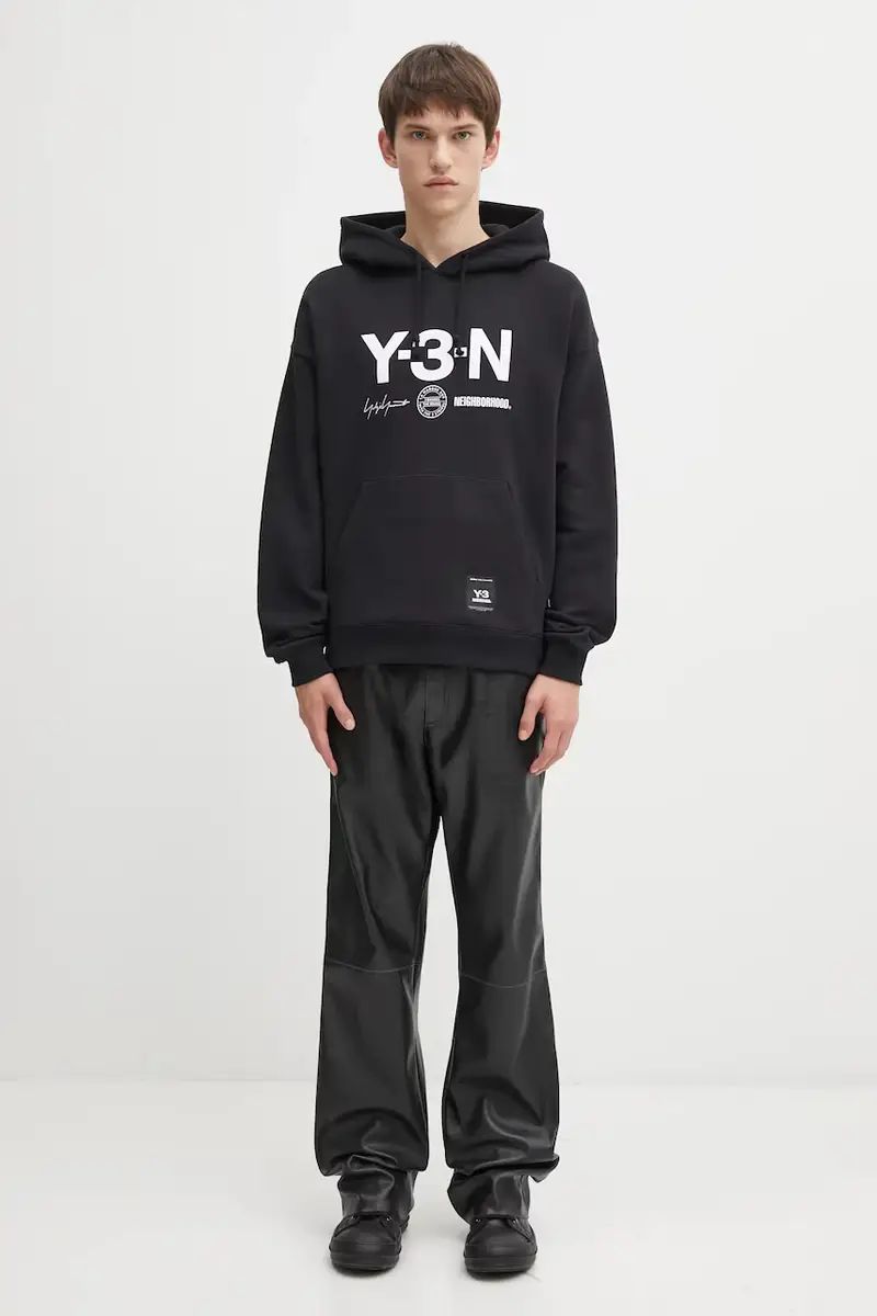 felpa in cotone x Neighborhood Graphic uomo colore nero con cappuccio JW7004 miniatura 5