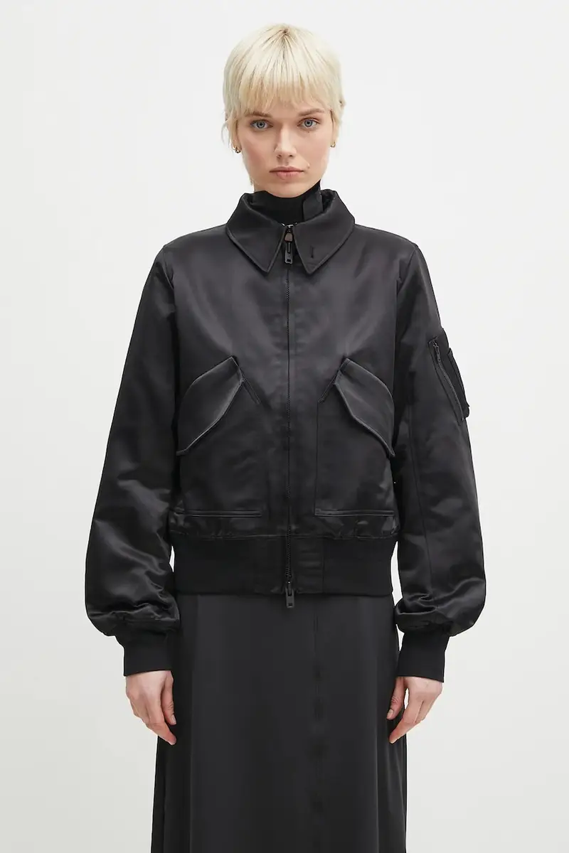 giacca Bomber Jacket donna colore nero JD1757