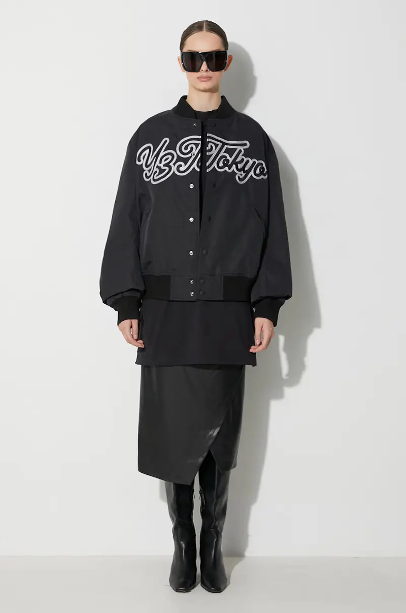 giacca bomber Nero miniatura 3