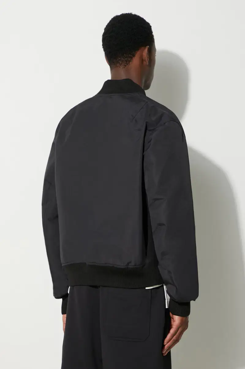 giacca bomber Nero miniatura 4