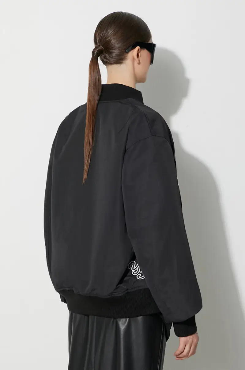 giacca bomber Nero miniatura 5