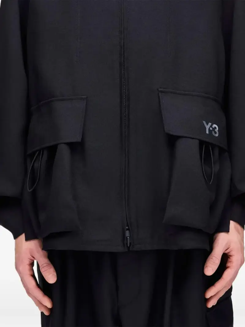 Y-3 Giacca nera per look urbani miniatura 3