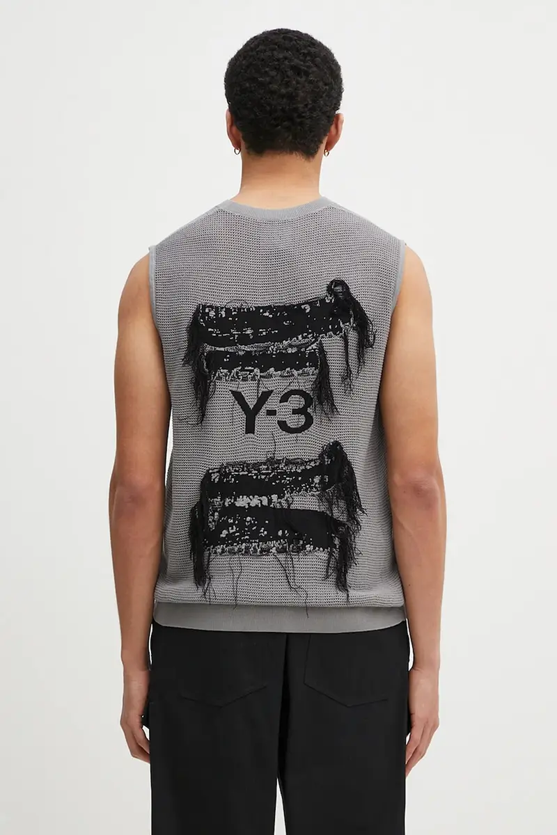 Y-3 Gilet Uomo Grigio 2249607