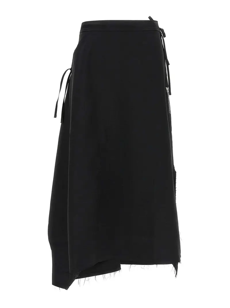 Gonna a 3 strisce sportiva Nero