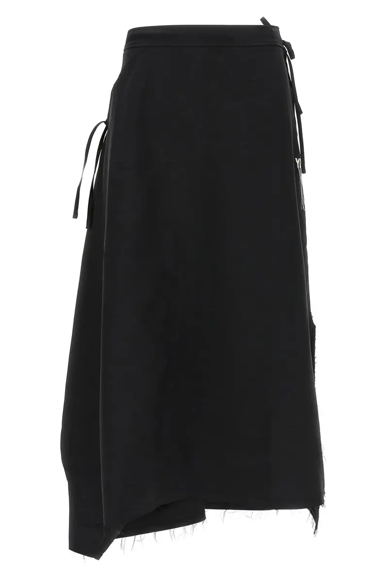 Gonna Y-3 Sport Uniform Raw Cut 3-Stripes Nero