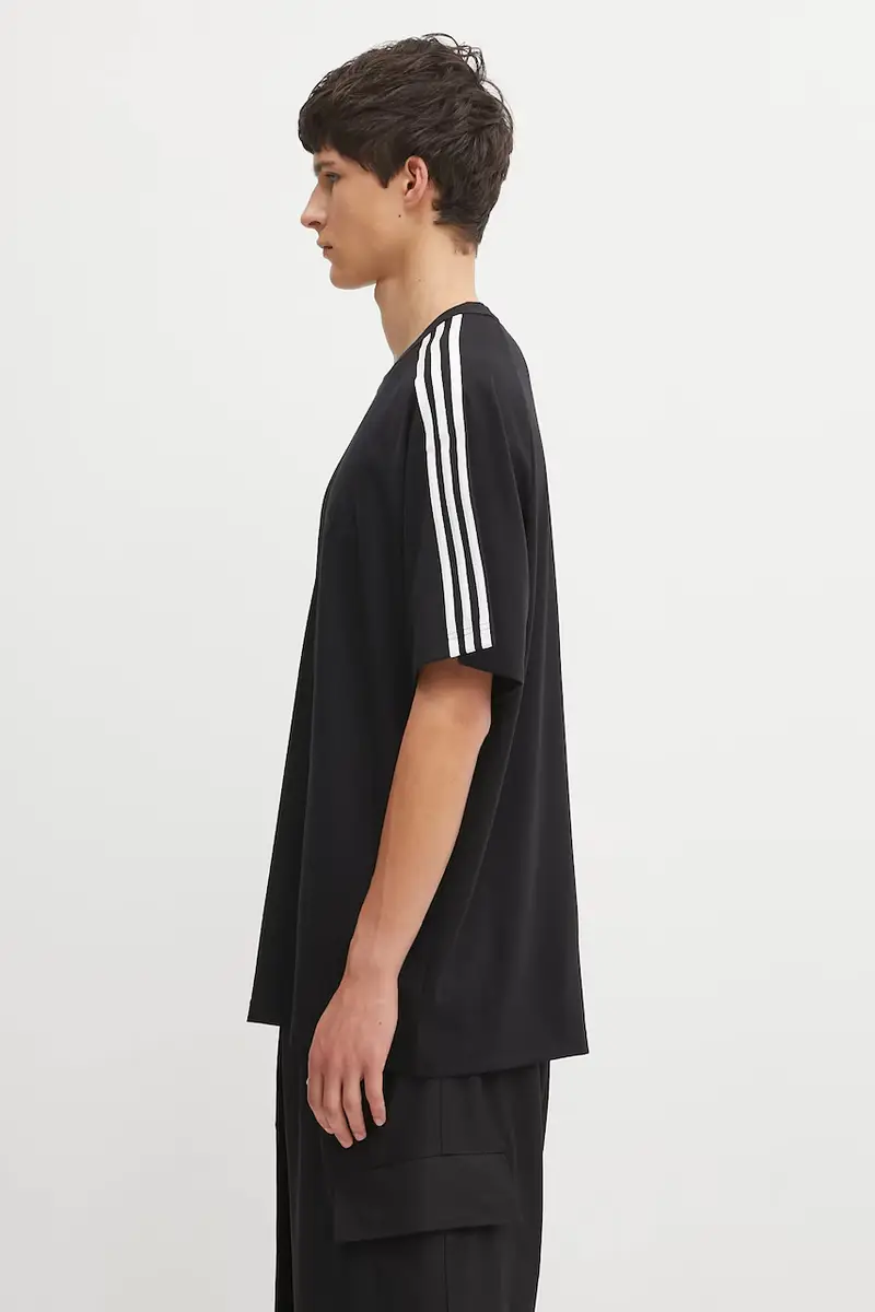 maglietta con lana 3-Stripes colore nero JW7352 miniatura 2