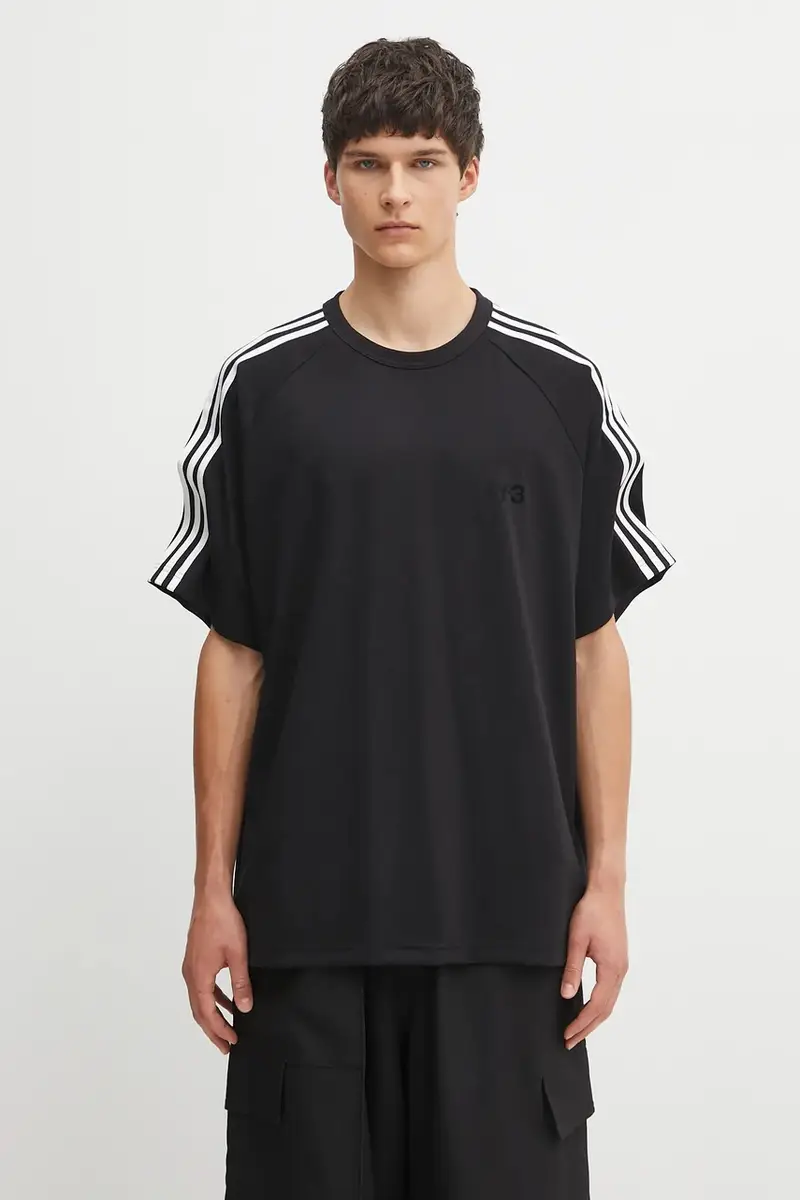 maglietta con lana 3-Stripes colore nero JW7352 miniatura 4