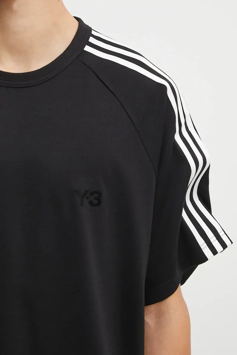 maglietta con lana 3-Stripes colore nero JW7352 miniatura 5