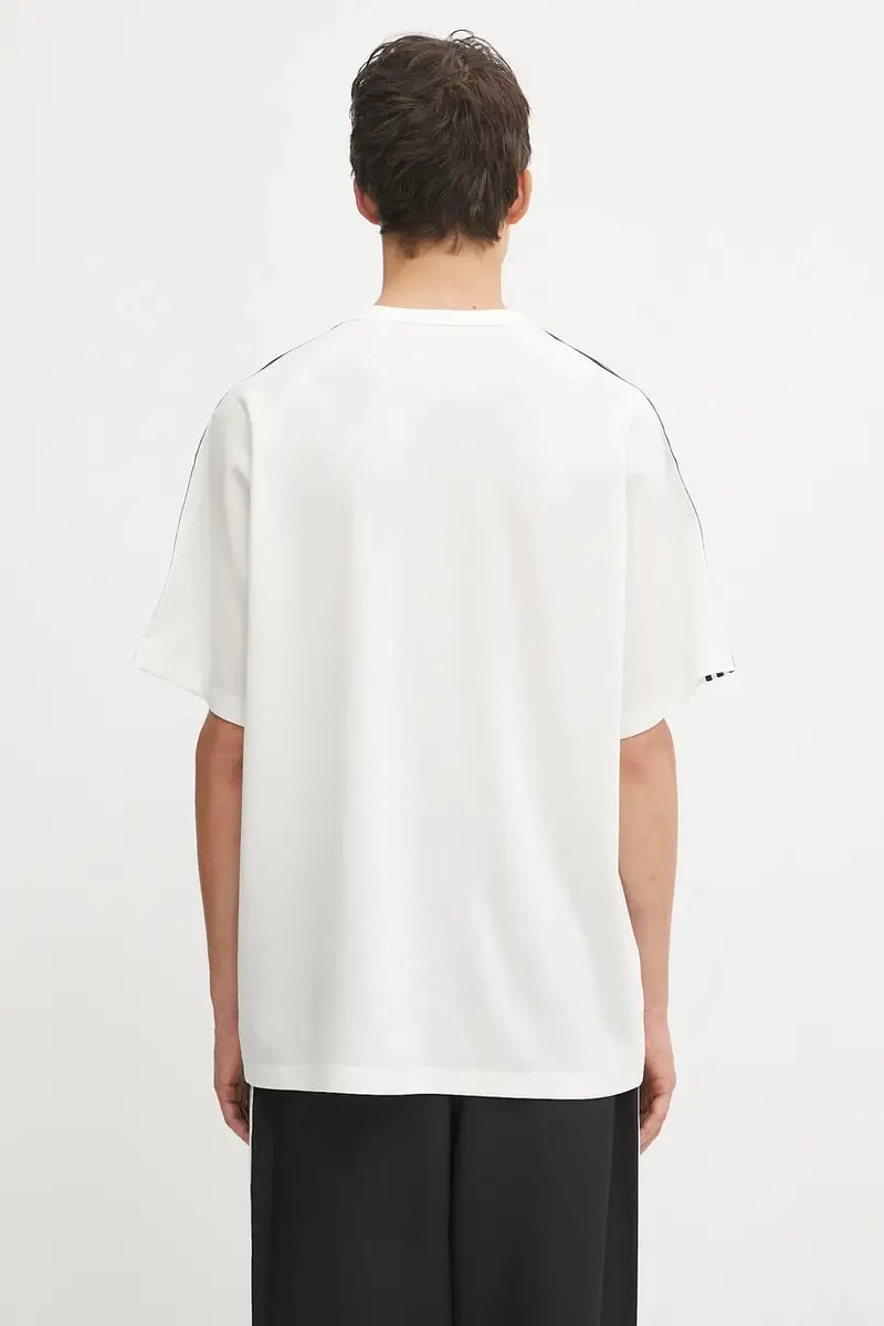 maglietta con lana Wire colore beige con applicazione JY8187 miniatura 3