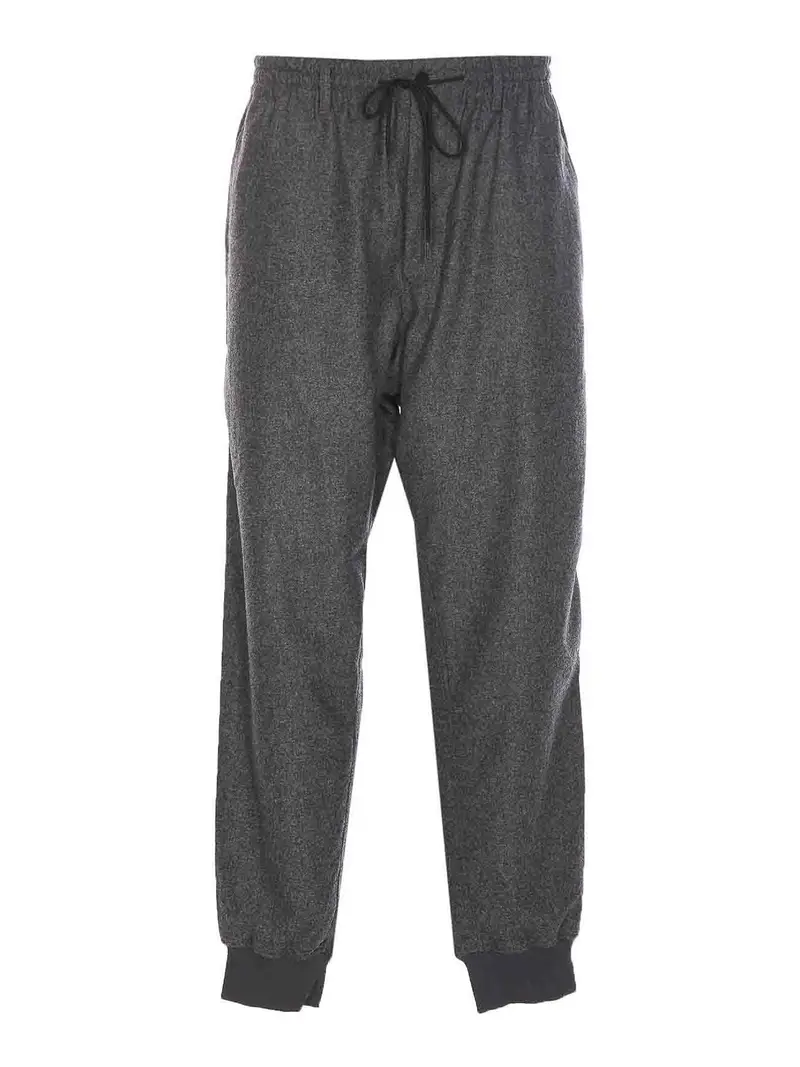 Pantaloni Adidas in flanella grigia Grigio