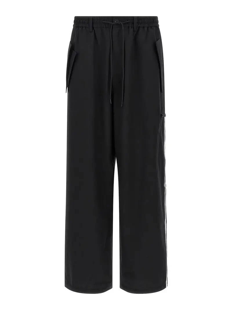 Pantaloni in misto lana Nero