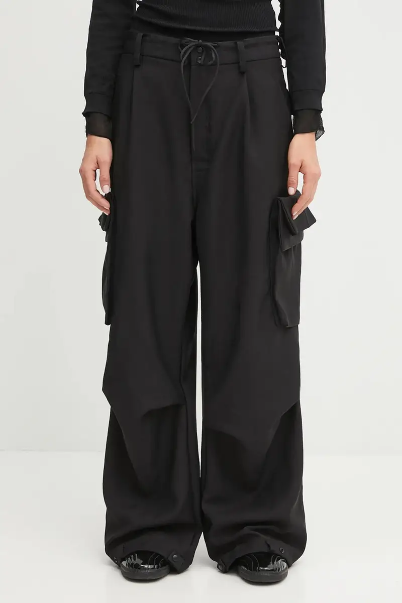 pantaloni Multi Cargo donna colore nero KA9790