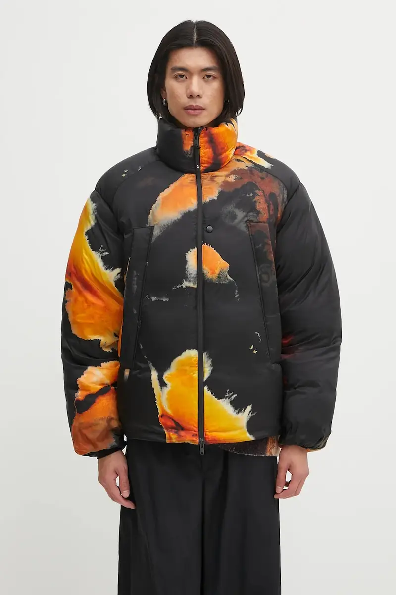 piumino Aop Puff colore nero KA2364