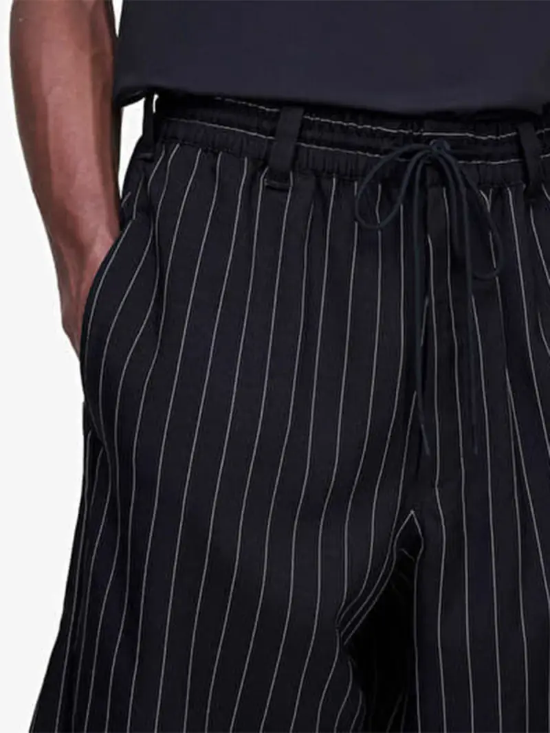 Shorts a Righe NERO miniatura 2