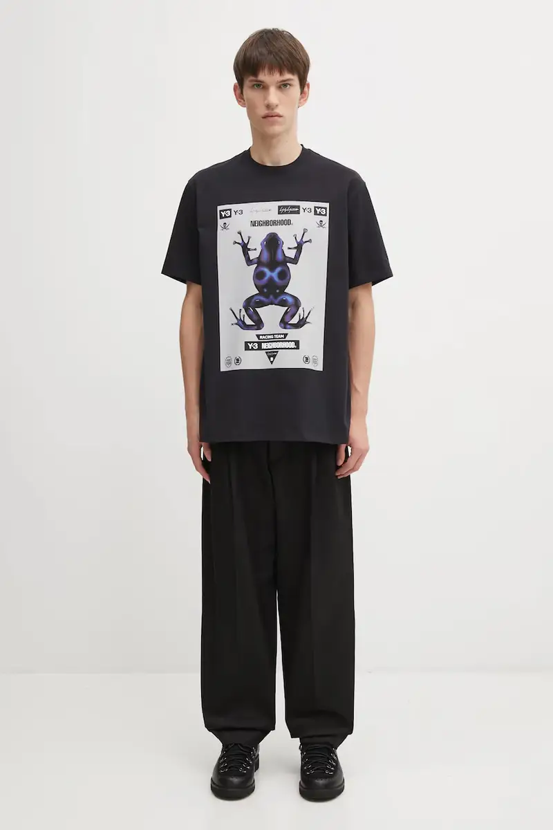 Y-3 T-shirt Uomo Nero 3455039 miniatura 5