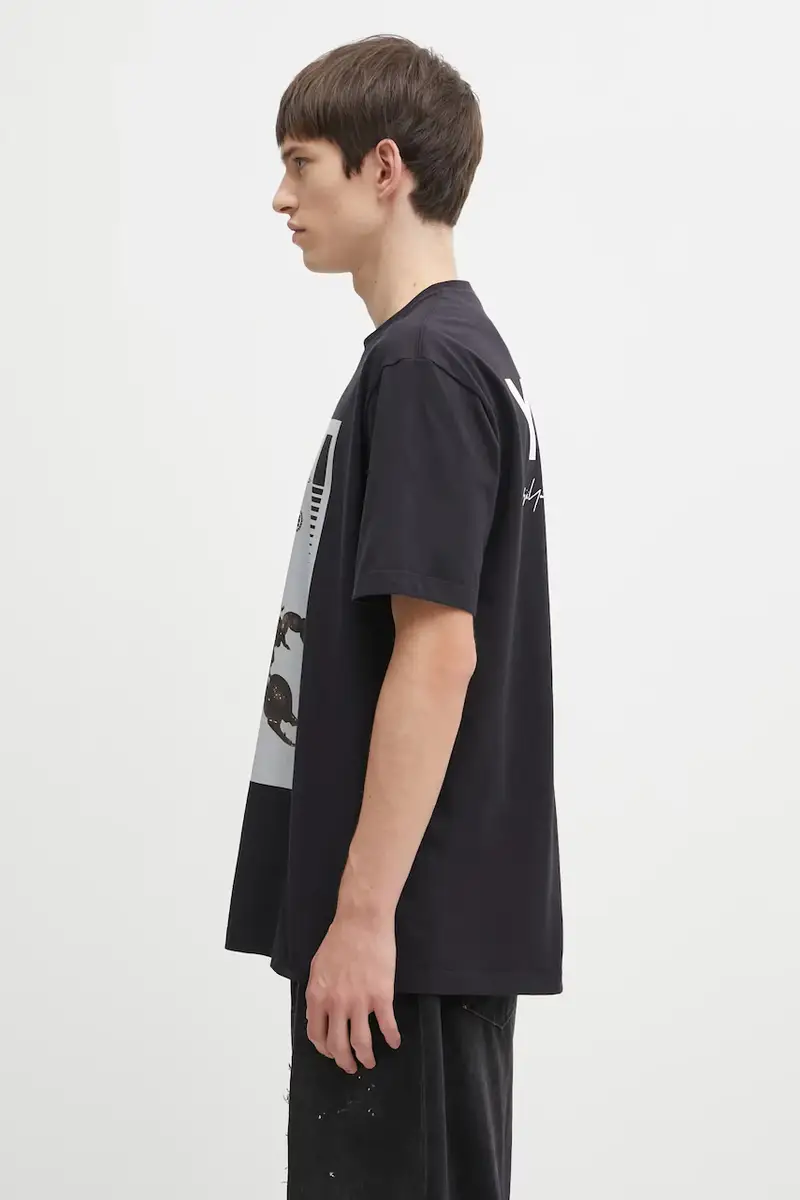 Y-3 T-shirt Uomo Nero 3455043 miniatura 2