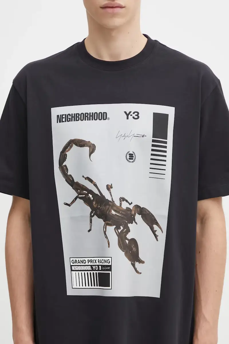 Y-3 T-shirt Uomo Nero 3455043 miniatura 4