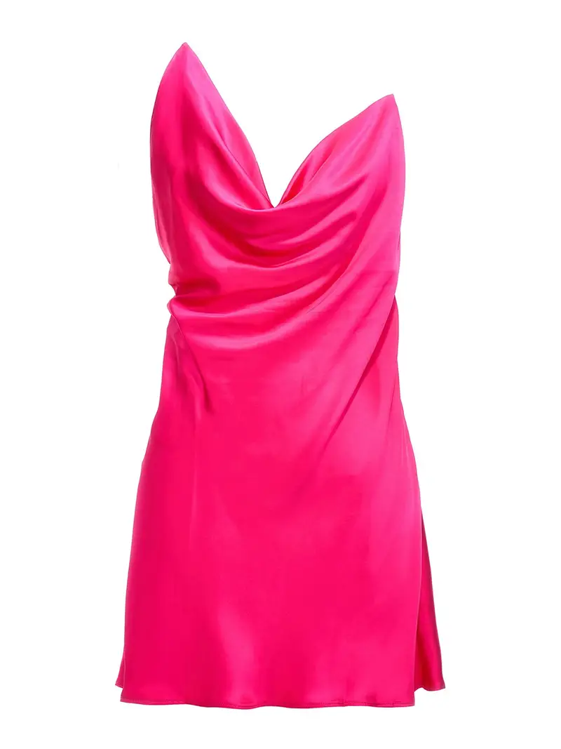 Abito in raso Multicolore