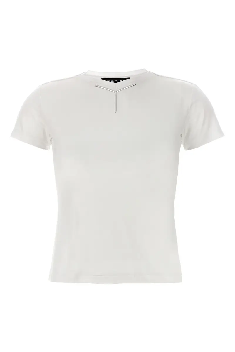 T-Shirt Y Baby Tee Bianco