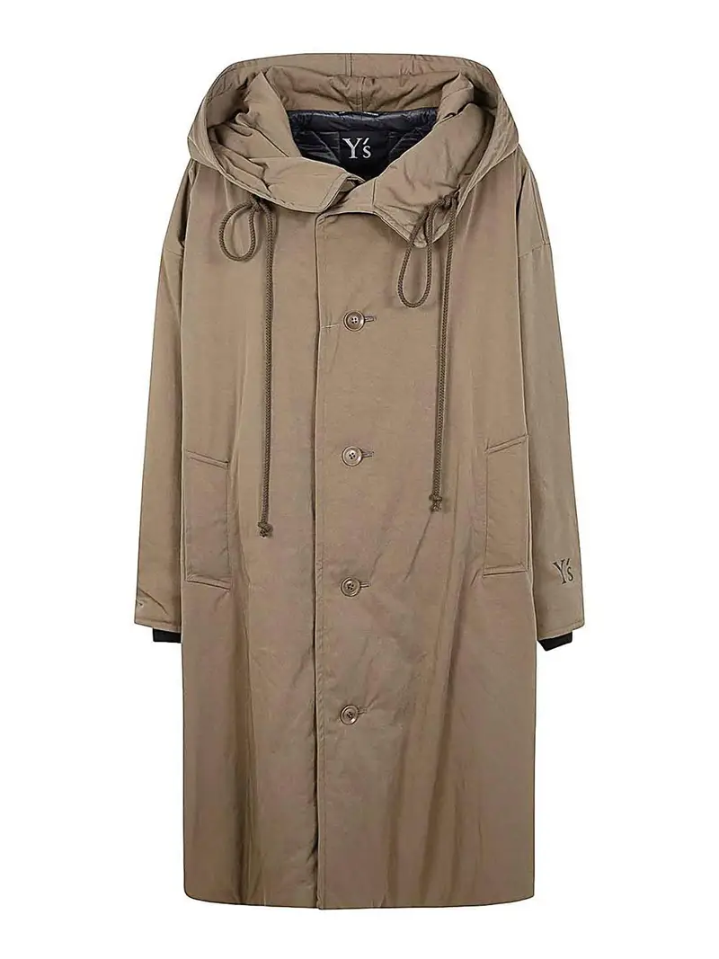 Cappotto con cappuccio a U Color Carne E Neutri