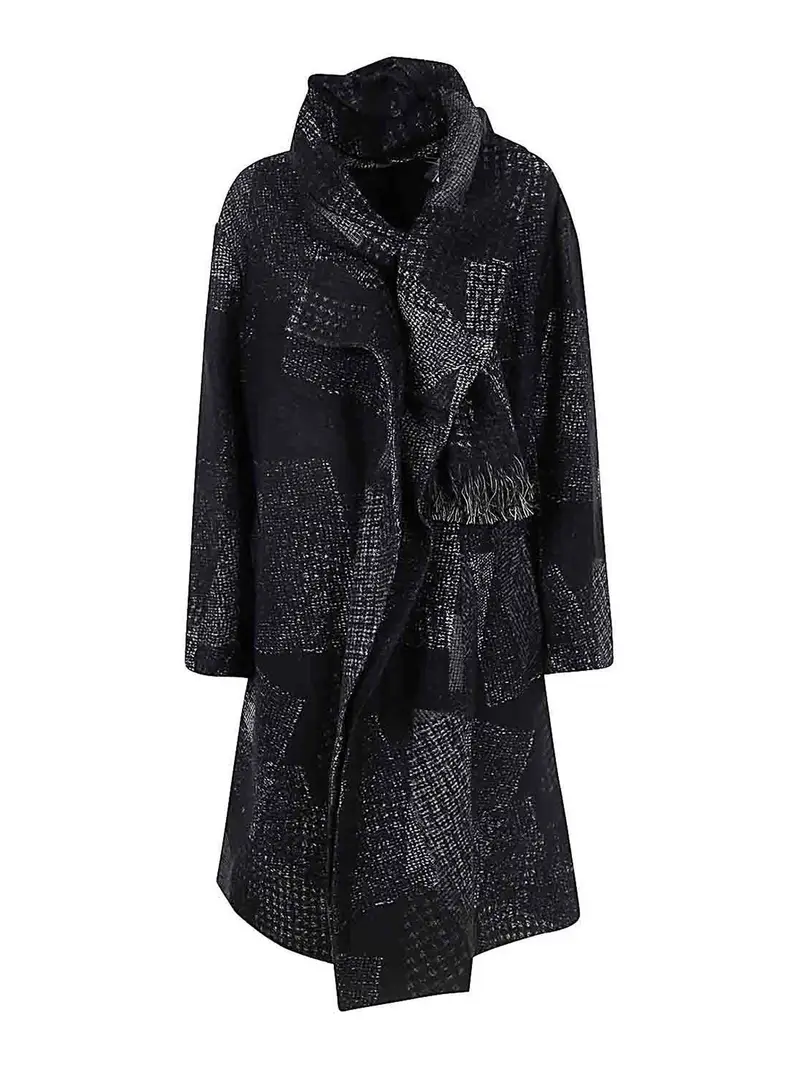 Cappotto Ka-Scarf Nero