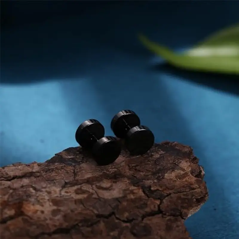 YADOCA Orecchini Uomo Nero 2331198 miniatura 3