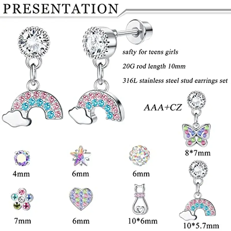 YADOCA Orecchini Bambina Rosa 2204448 miniatura 2
