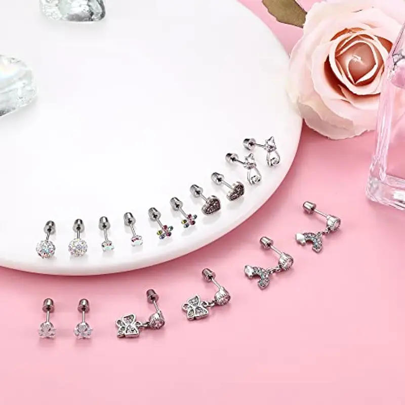 YADOCA Orecchini Bambina Rosa 2204448 miniatura 3