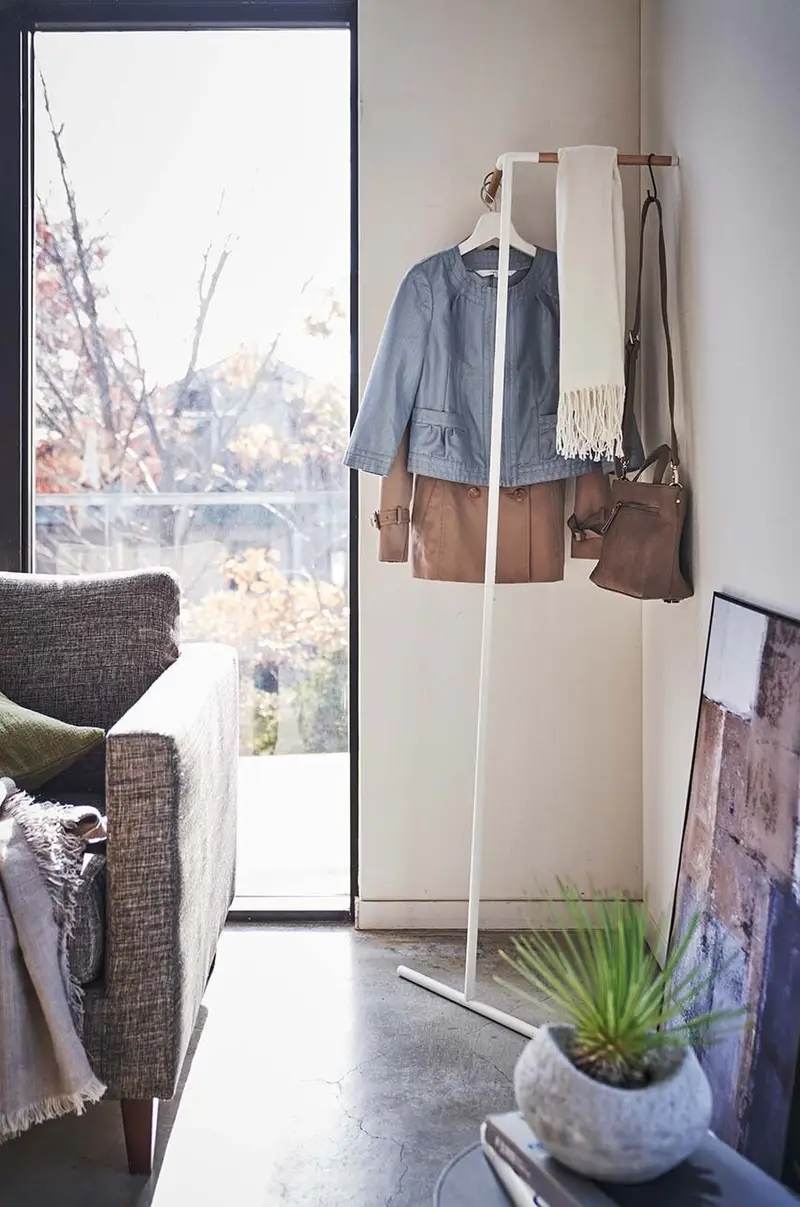 appendiabiti ad angolo Tower Bianco miniatura 3