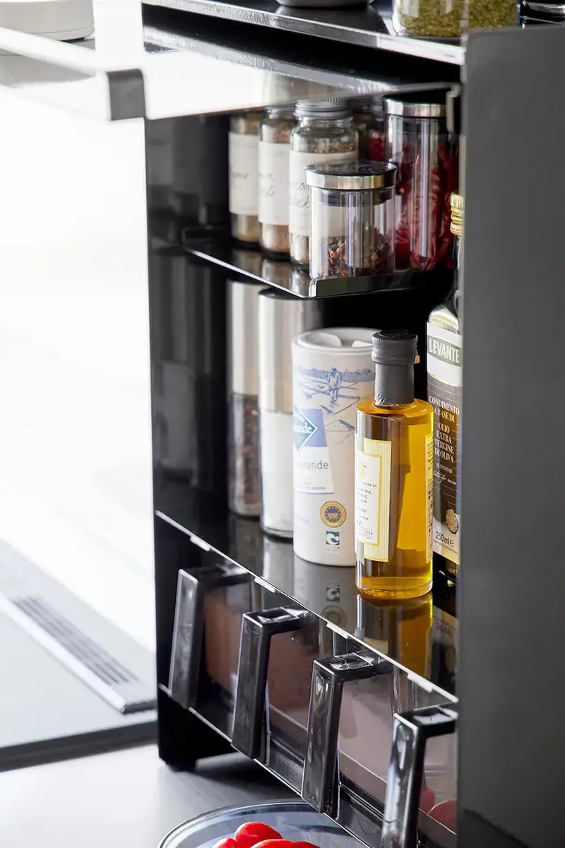 armadietto delle spezie Tower 38 x 16, 3 x 49, 2 cm colore nero miniatura 5