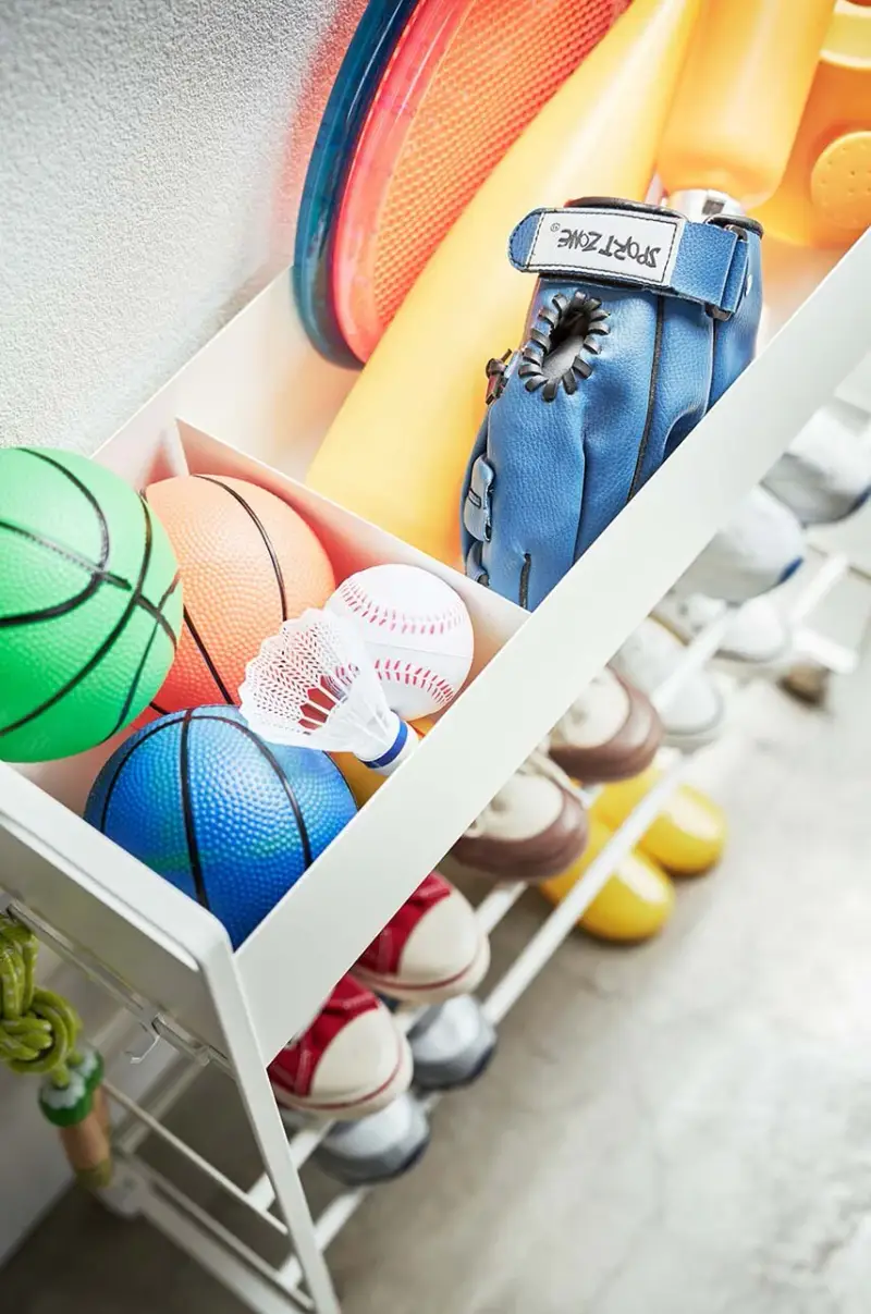 carrello portaoggetti mobile Tower Bianco miniatura 4