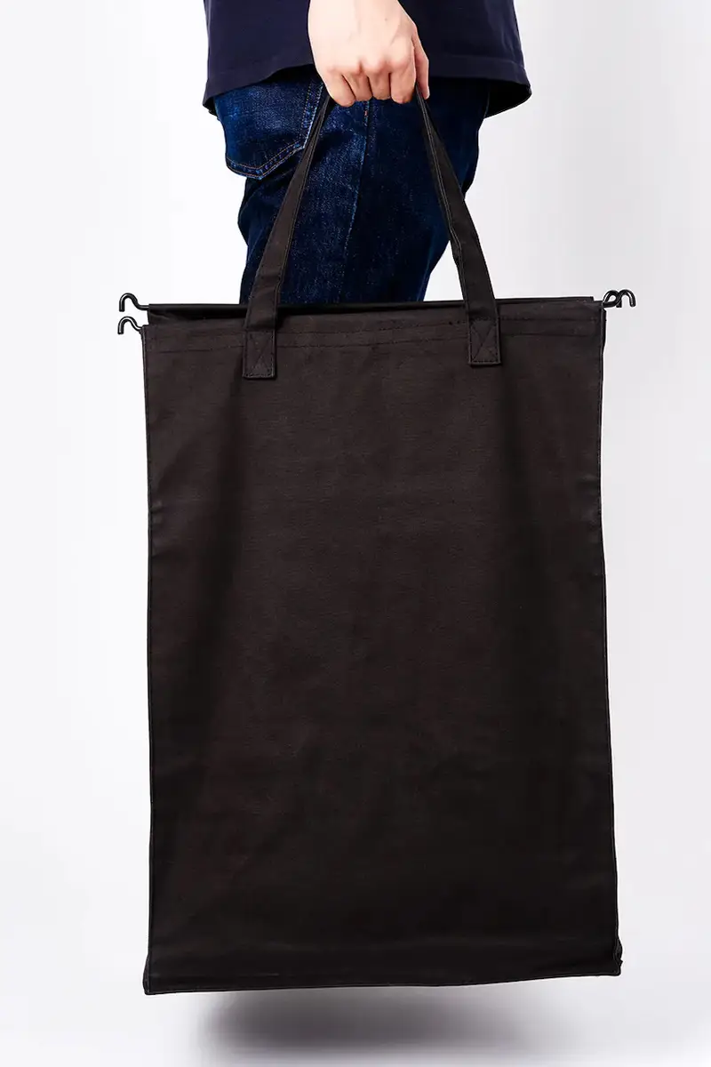 cesto della biancheria 45 L Nero miniatura 5